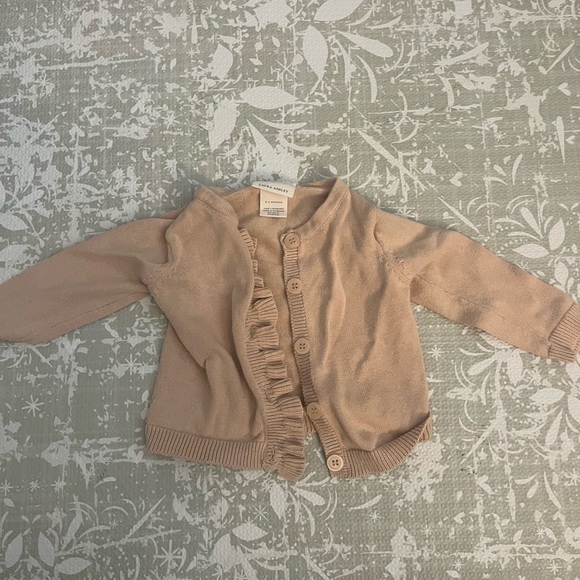 Laura Ashley Other - Laura Ashley Light Pink Ruffle Sweater